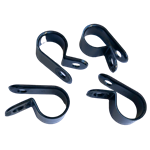7/16'' nylon C clamps per 100 black
